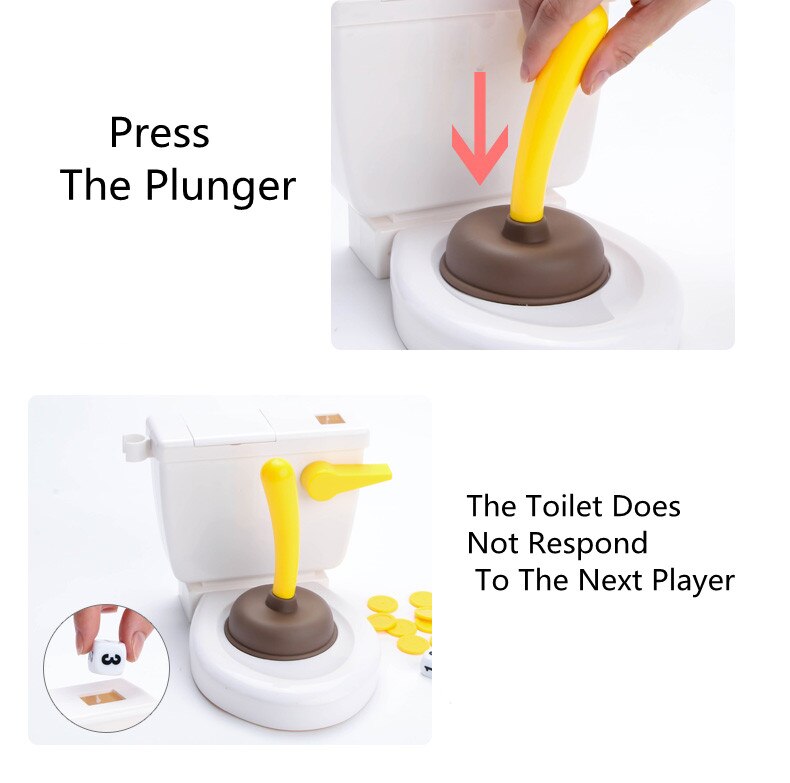 Flushing The Toilet To Take A Poop Nonsensical Prank Decompression And Vent Parent-child Games