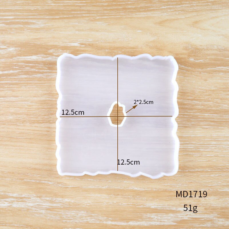 Crystal Resin Coaster DIY Kit Make Your Own Crystal Resin Coaster Individual Table Silicone Mat Placemat Coaster Stand