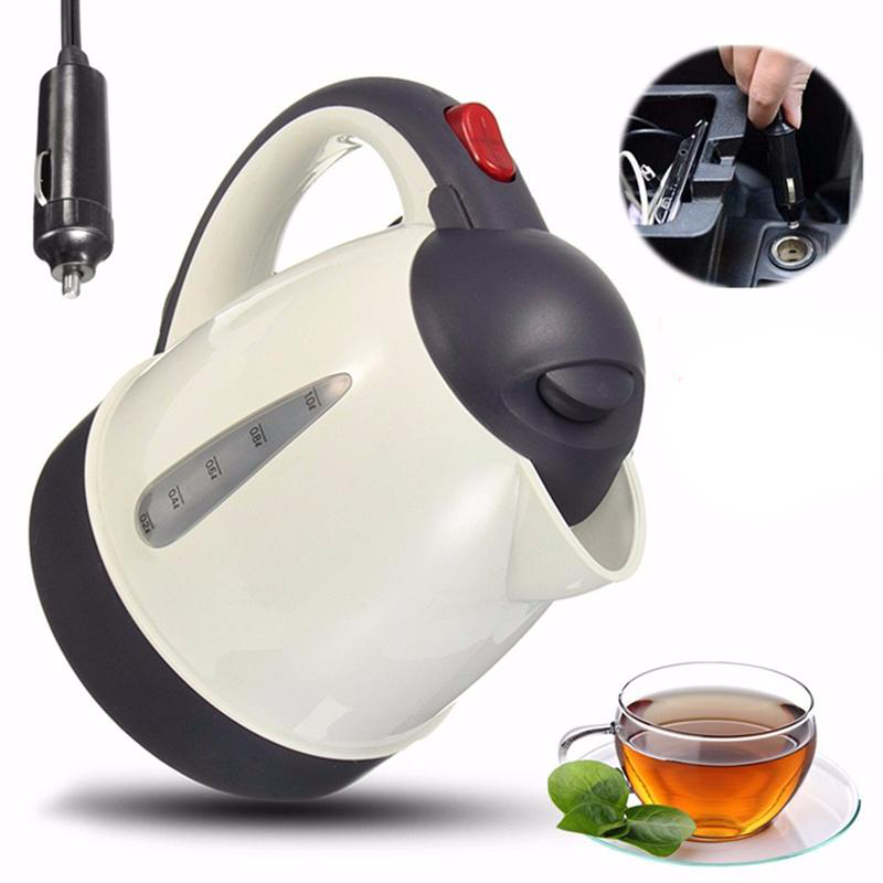 SDFC-1000ML Auto Heiße Wasserkocher Tragbare Wasser Heizung Reise Auto für Tee Kaffee 304 Edelstahl Große Kapazität Fahrzeug