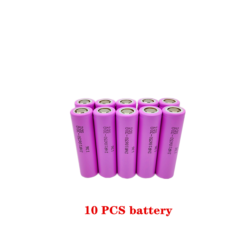 30q 100%  originalbatterier i 18650 3.7 v 3000 mah litiumjonbatterier i uppladdningsbart format: Guld-