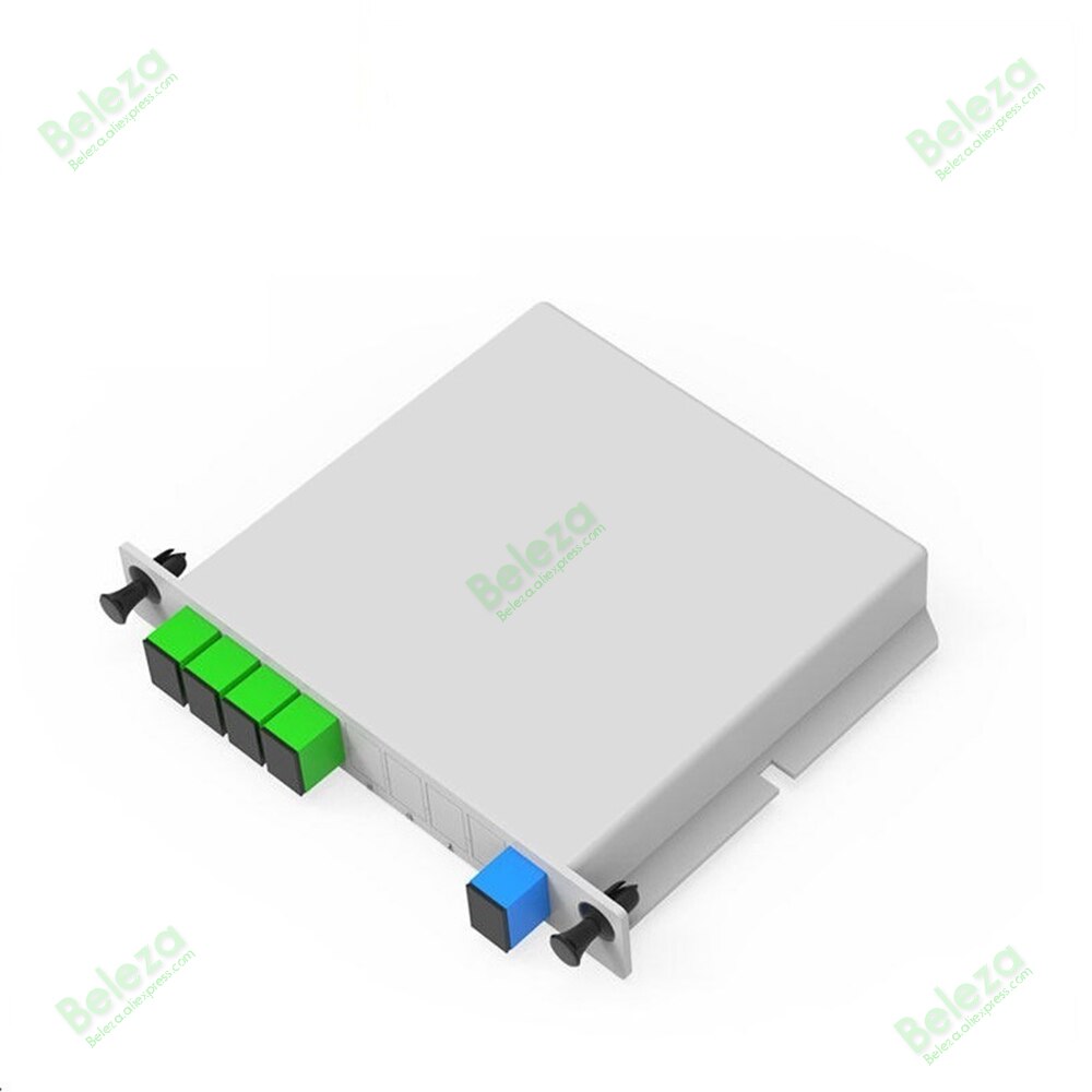 Cassetta PLC SC APC 1X4 scatola Splitter in fibra ottica FTTH tipo di inserimento Cassette Splitter in fibra ottica spedizione veloce