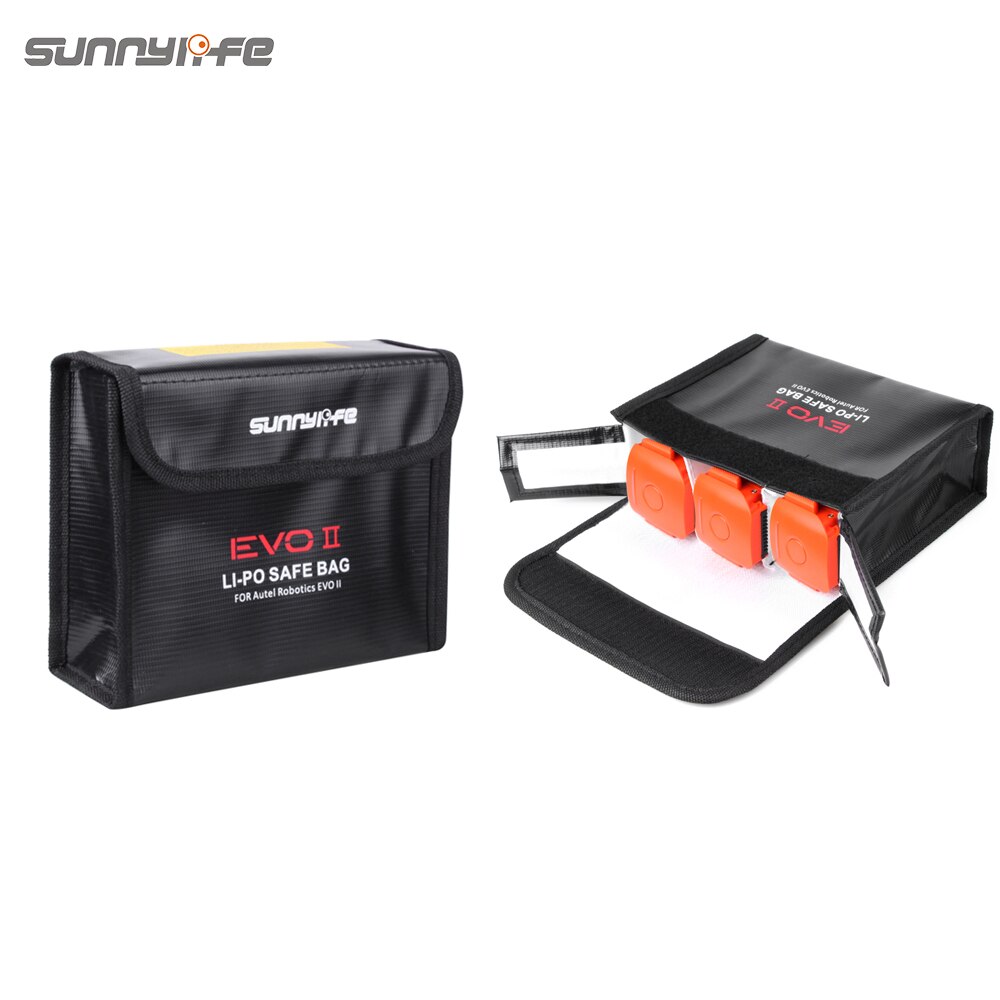 Sunnylife Autel Robotics EVO II Li-Po Safe Bag Explosion-proof Battery Storage Bag for Autel Robotics EVO II Series Drone