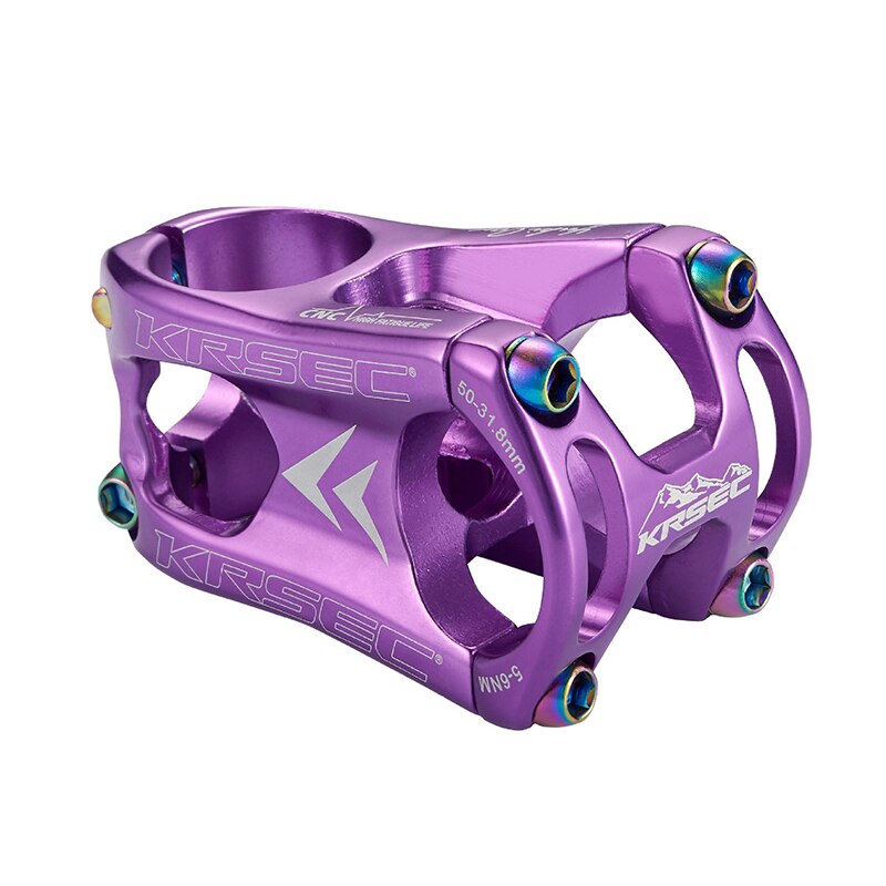 KRSEC CNC Aluminium kurz Stengel 50mm MTB XC Behälter Fahrrad Fahrrad Lenker Vorbau 28.6*31,8mm Ultra-licht Fahrrad Stengel Radfahren Zubehör: 06