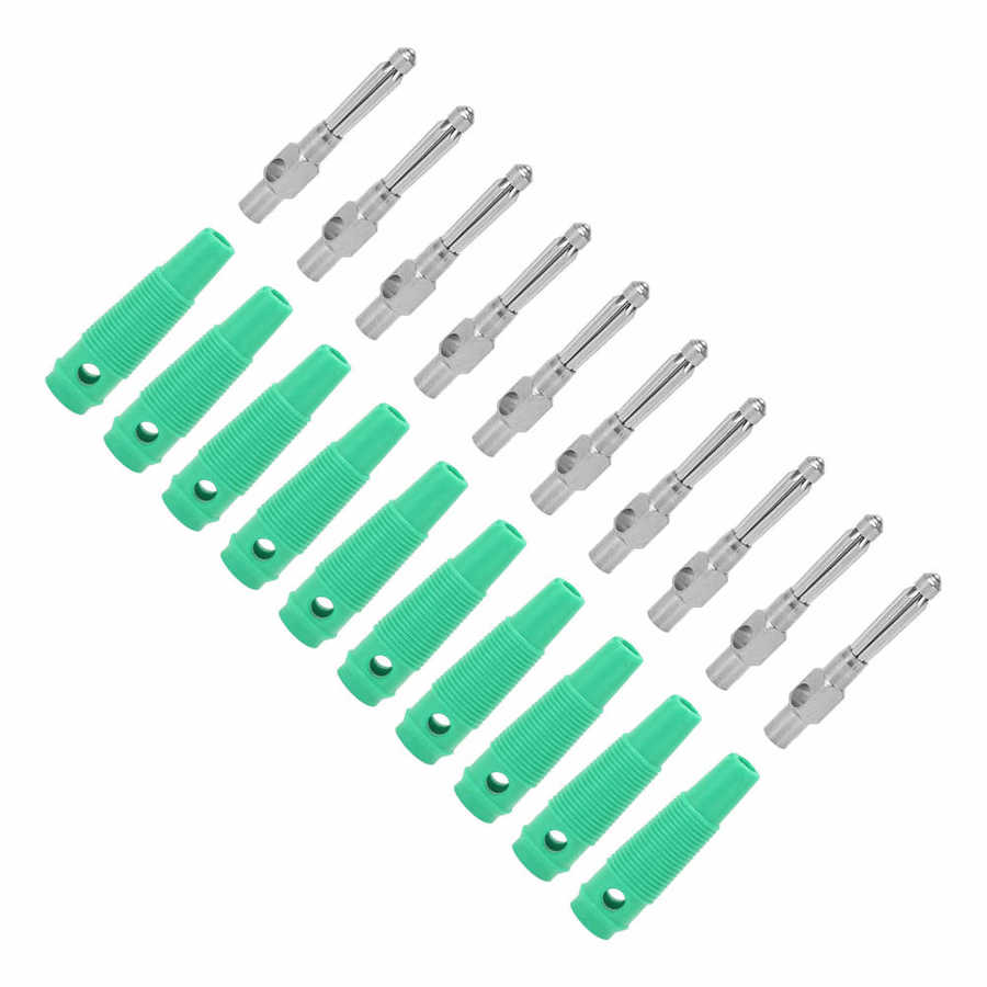 4mm wtyczka bananowa dobry kontakt 7 głośniczek z pinami złącza bananowe z miękkim rękaw izolacji dla głośnika