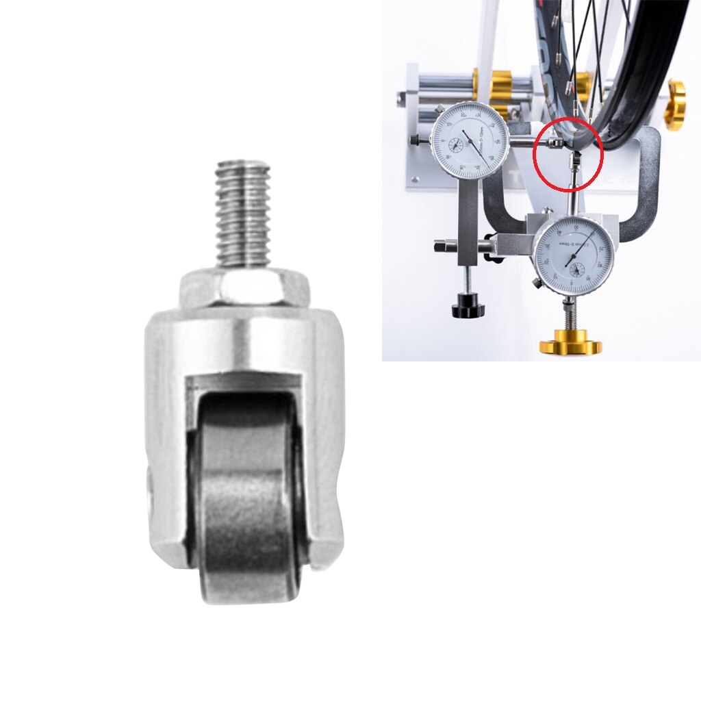 MagiDeal Bike Rim Gauge Dial Indicator Roller Contact Point Fitting Parts