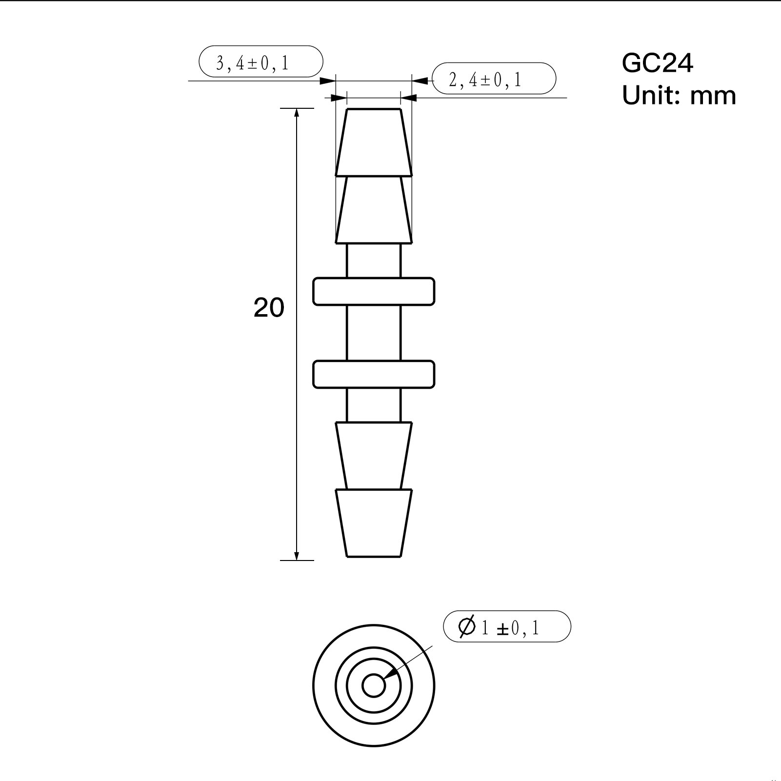 6-Piece Straight Shape Plastic Connector Hose Tube Fitting Water Aquarium Air Tubing Pipe Connectors for Flexible and Silicone