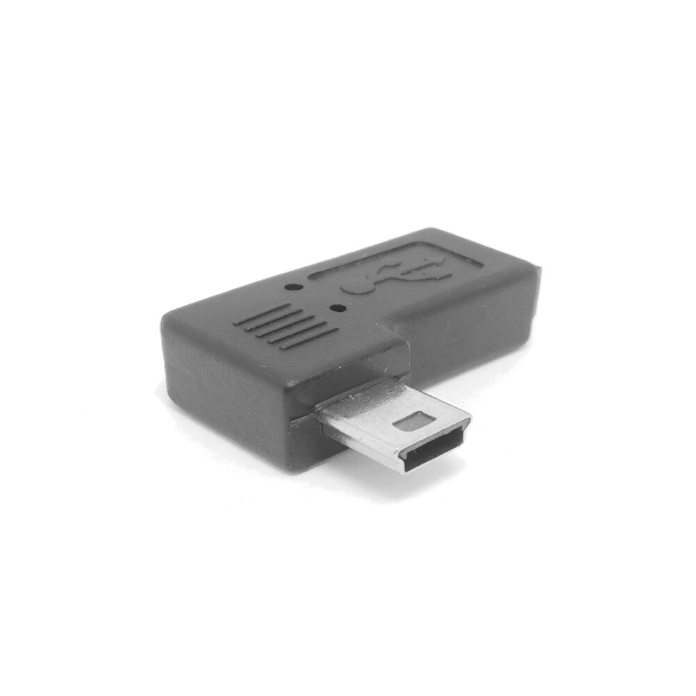 Mini USB elbow male to female 90 degree adapter Left and right angle Mini USB 5pin Extended adapter