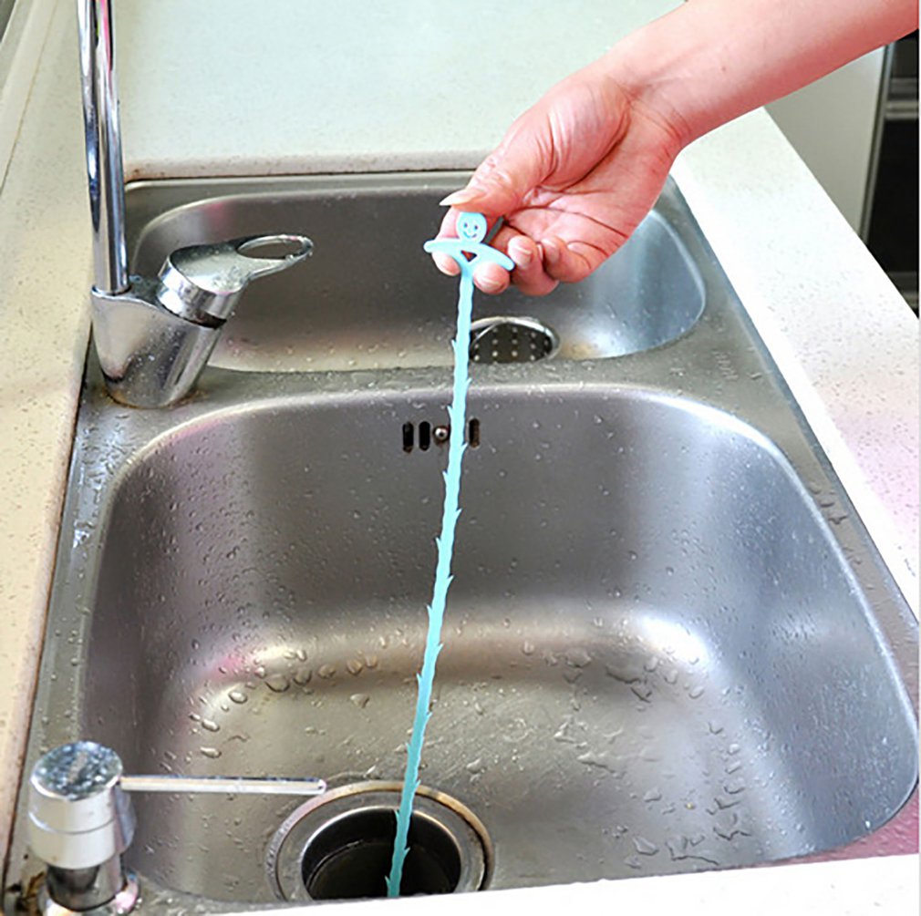 51cm keuken badkamer gootsteen afvoer ontstopper leiding ontharing verwijderen douche toilet riool verstopping lange lijn plastic haak