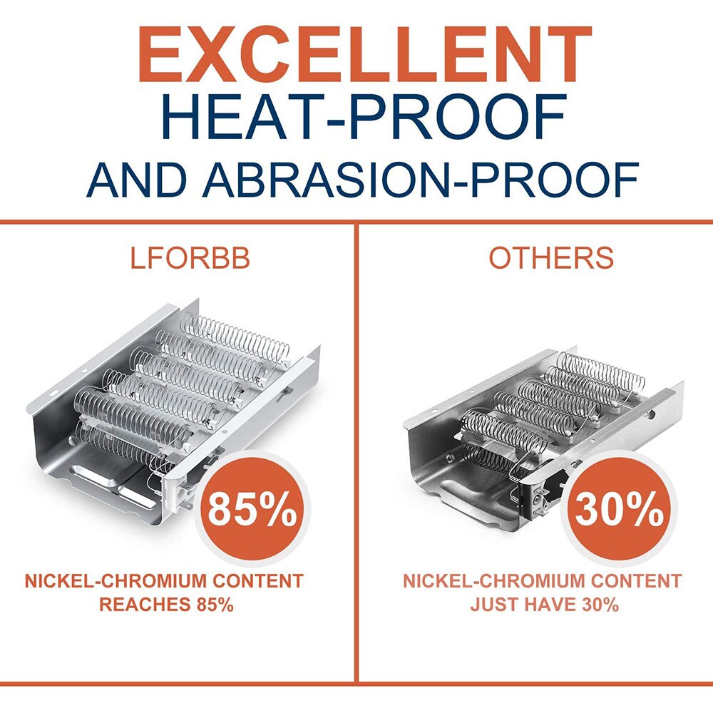 279838 élément chauffant de dessiccateur Applicable pour 3392519 3977393 fusible thermique et 3387134 3977767 Thermostat de dessiccateur