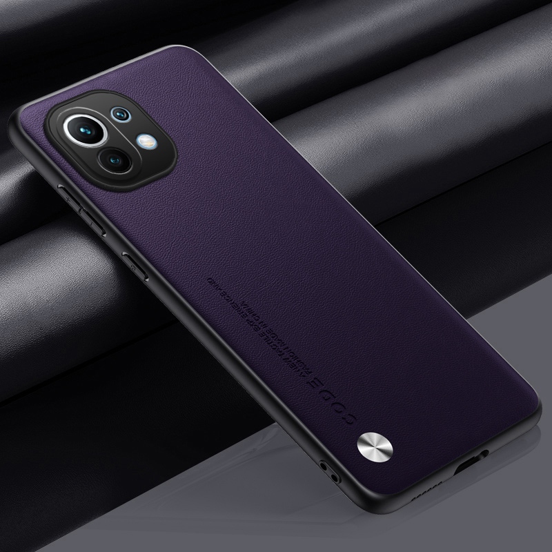 Luxury Leather Case For Xiaomi Mi 11 Lite 5G NE 11T Pro Mi11 Back Cover Silicone Protection Phone Case For Xiaomi Mi 11i 11 i: CANVAS / Blue
