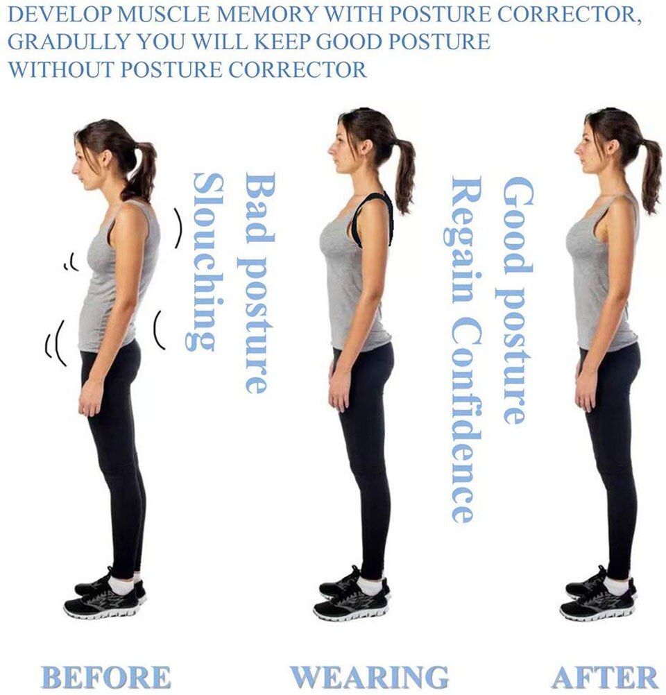 Getinfit Wervelkolom Houding Corrector Bescherming Terug Schouder Houding Corrector Correctie Band Bultrug Rugpijn Relief