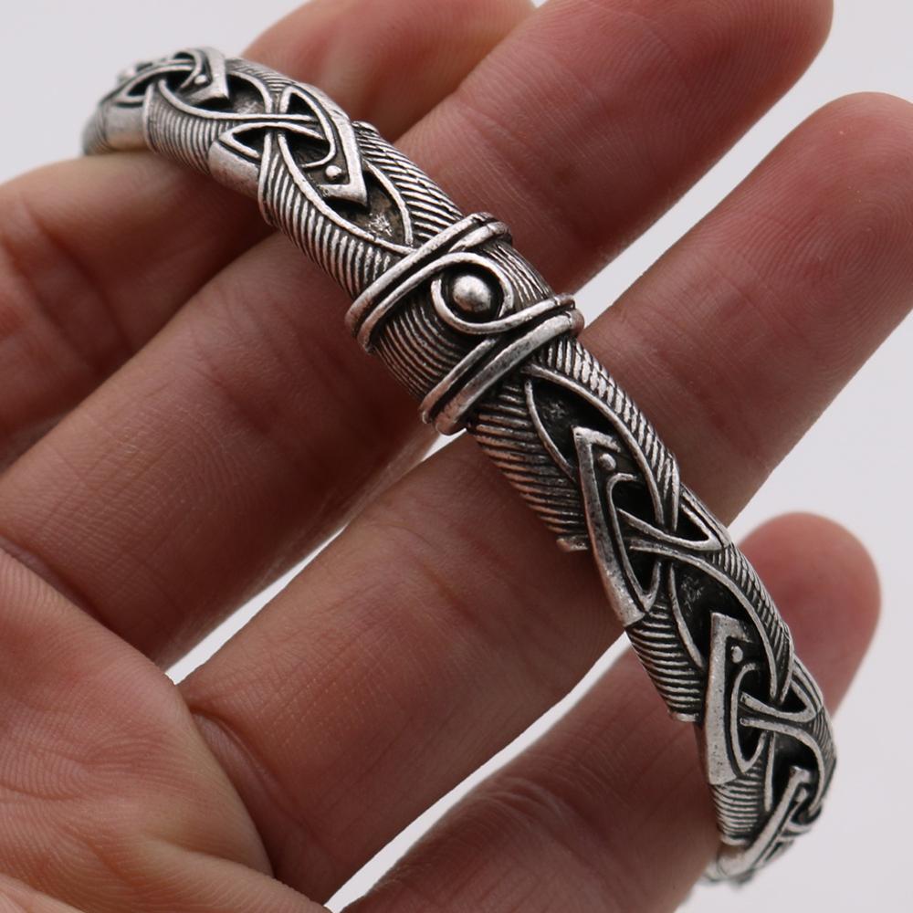 Bracelet tête de loup Viking, 1 pièces, pour hommes et femmes, bijoux Talisman avec sac