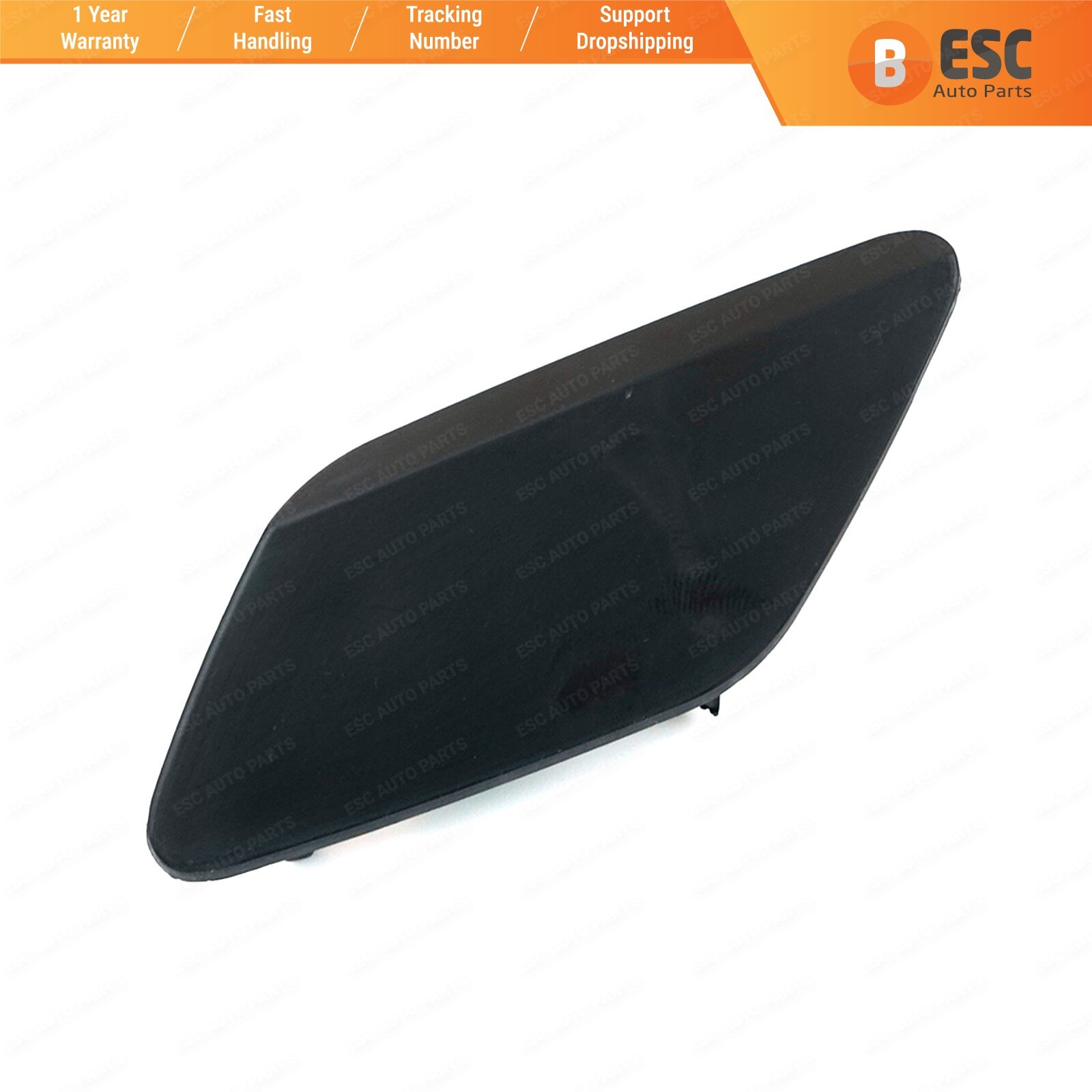 ESP1017-1 Front Bumper Headlight Washer Cover Cap Left Side 1K8807937 for VW Scirocco MK3 Facelifted Made in Turkey