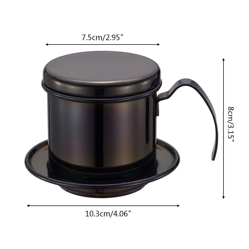 Vietnam Koffie Filter Pot Giet Over Druppelaar Brouwen Frother Maker Single Cup L5YE