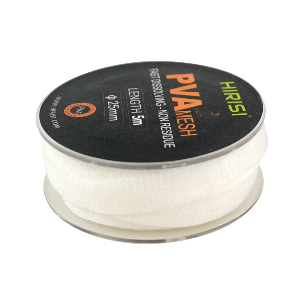 1 stuks karper vissen Pva Mesh 25mm * 5m bijvullen PVA voor vissen aas Boilie en pelletaas