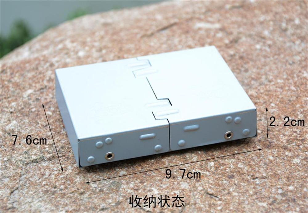 2pcs Outdoor Mini Folding Portable Oven Picnic Camping Solid Fuel Alcohol Stove