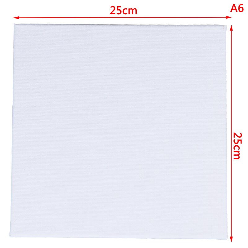 Blank White Mini Small Stretched Artist Canvas Art Board Oil Paint Board: A6