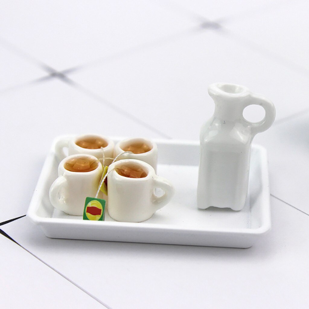 Simulation Decoration Doll-house Miniature Scene Ceramic Flagon Pretend Play Toy Cute and mini ornament Miniature Dolls