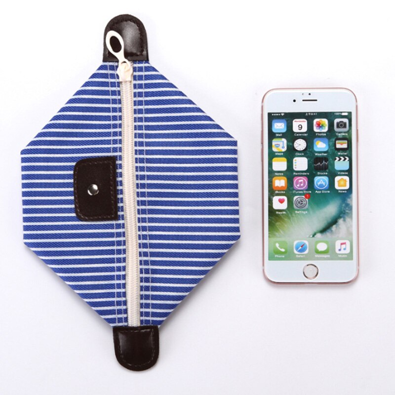 Foldable Stripes Women Travel Toiletry Make Up Cosmetic pouch bag Clutch Handbag Purses Case Makeup Bag Organizer