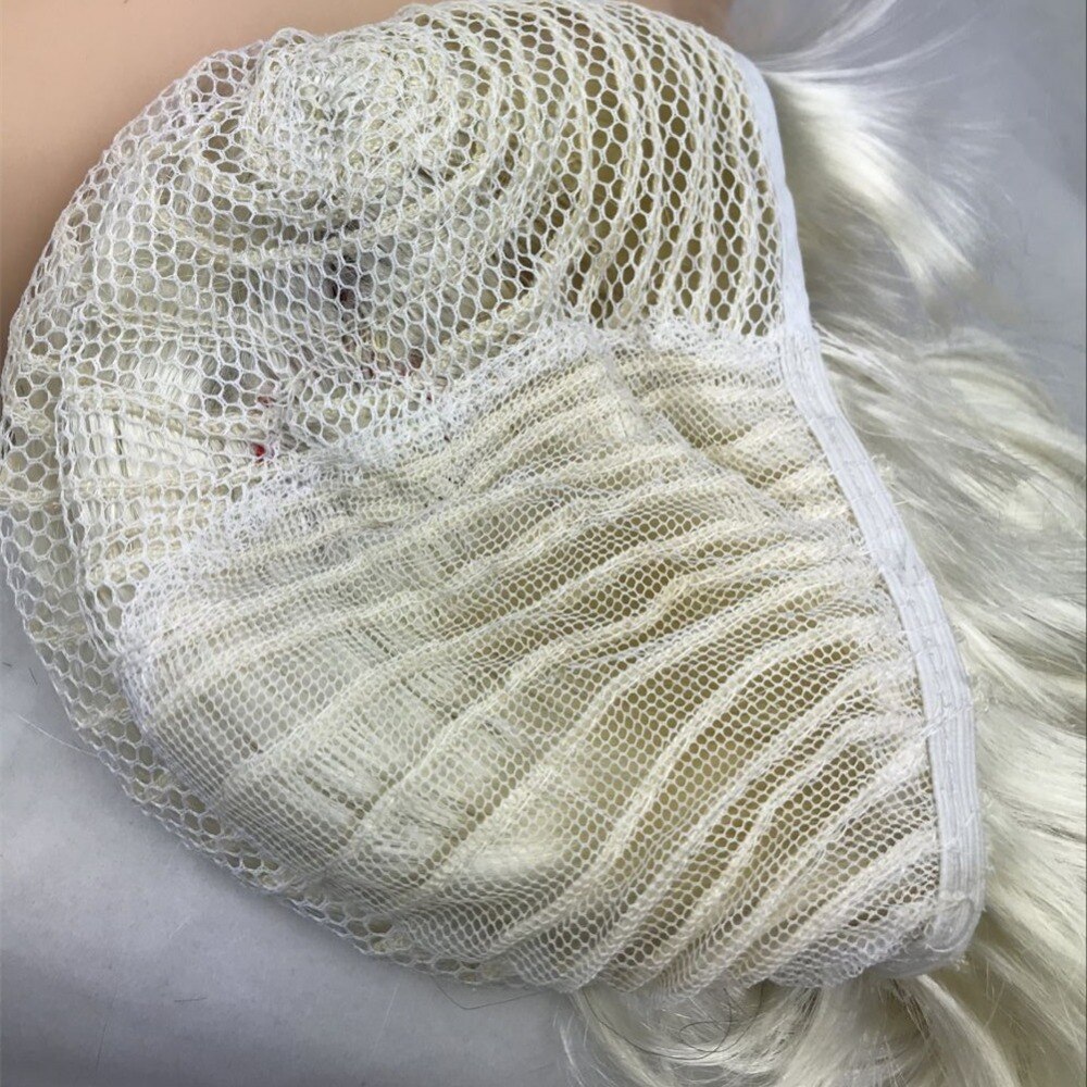 Perruque Blonde de Costume de WIigs d'halloween fort beauté avec des cornes perruque cheveux synthétiques de fête
