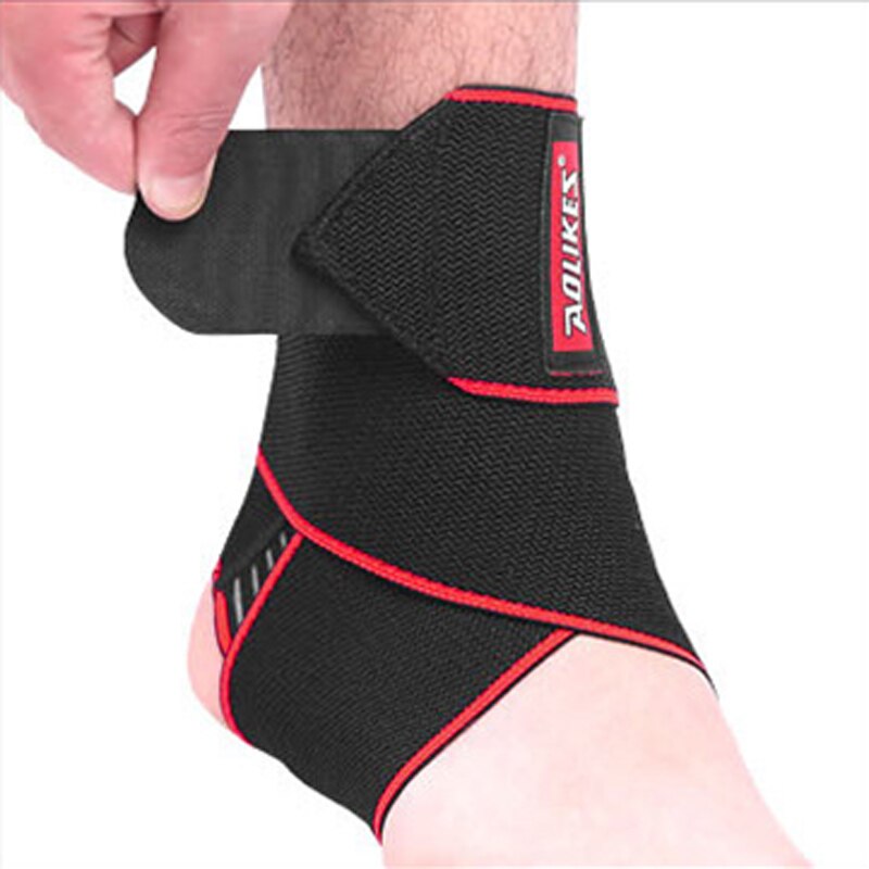 Enkel Ondersteuning 1 Paar Sport Enkelbrace Compressie Strap Weave Elastische Bandage Voet Beschermende Basketbal Gym Veiligheid Fitness: Red