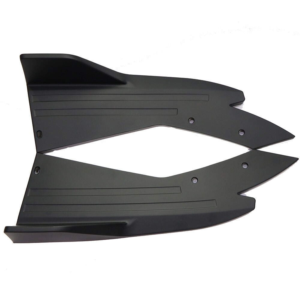 Universal Carbon Fiber Car Bumper Spoiler Rear Lip Angle Splitter Diffuser Winglet Wings Anti-crash modified Car Body Side Skirt: Matt  BK