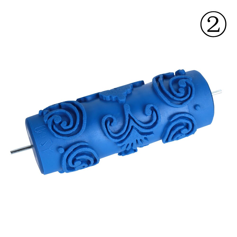 Decoration Home Roller Brushes Wall Painting Tool Paint Brush Durable Rubber Wallpaper Appropriative Rolling Various Patterns: 025Y