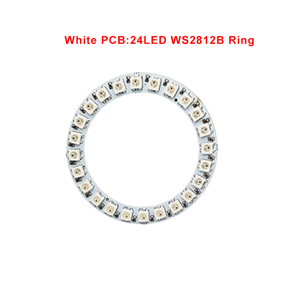 Dc 5V Led Ring Ronde Module 8/16/24/35/45 Pixel Individueel Adresseerbare Ws2812 Rgbic Cirkel Strip Licht Diy Smd5050 Full Color: Emitting Color8