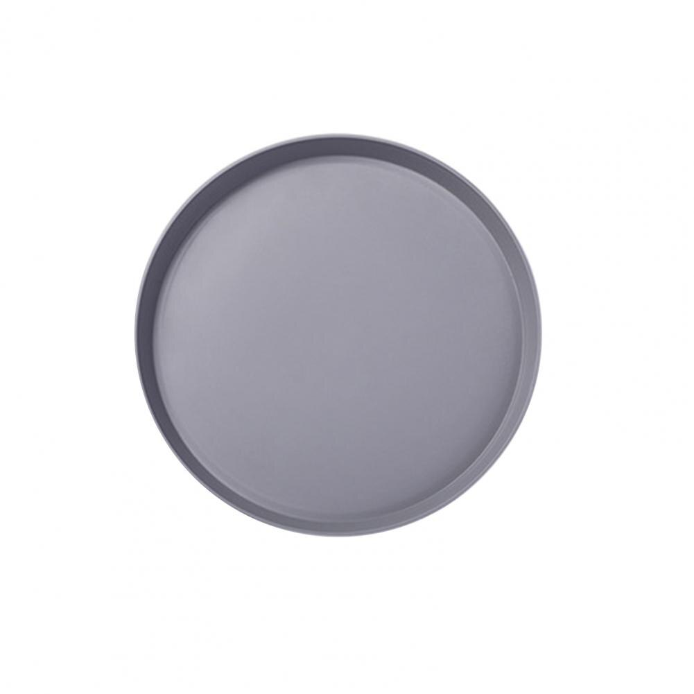 Shockproof Serving Tray Anti-deformed PP Coffee Tea Exquisite Fruit Tray for Living Room: Grey M