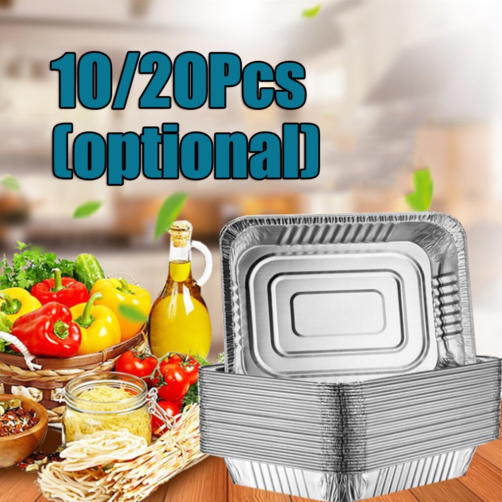 Aluminum Foil Grill Drip Pans for Baking, Roasting & Cooking, Silver