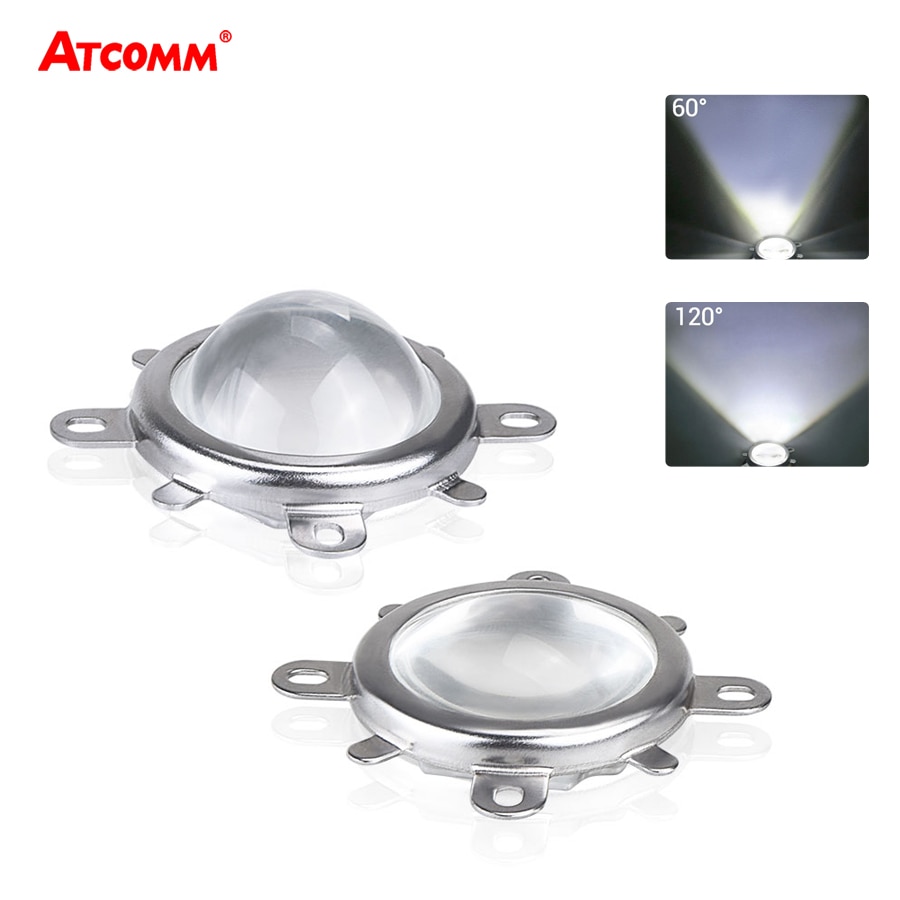 Optinen led linssin heijastin 44mm 60 120 asteen cob led siru lampun kansi tulenkestävä kiinteä kiinnike diodi matriisi kohdevalo valonheitin