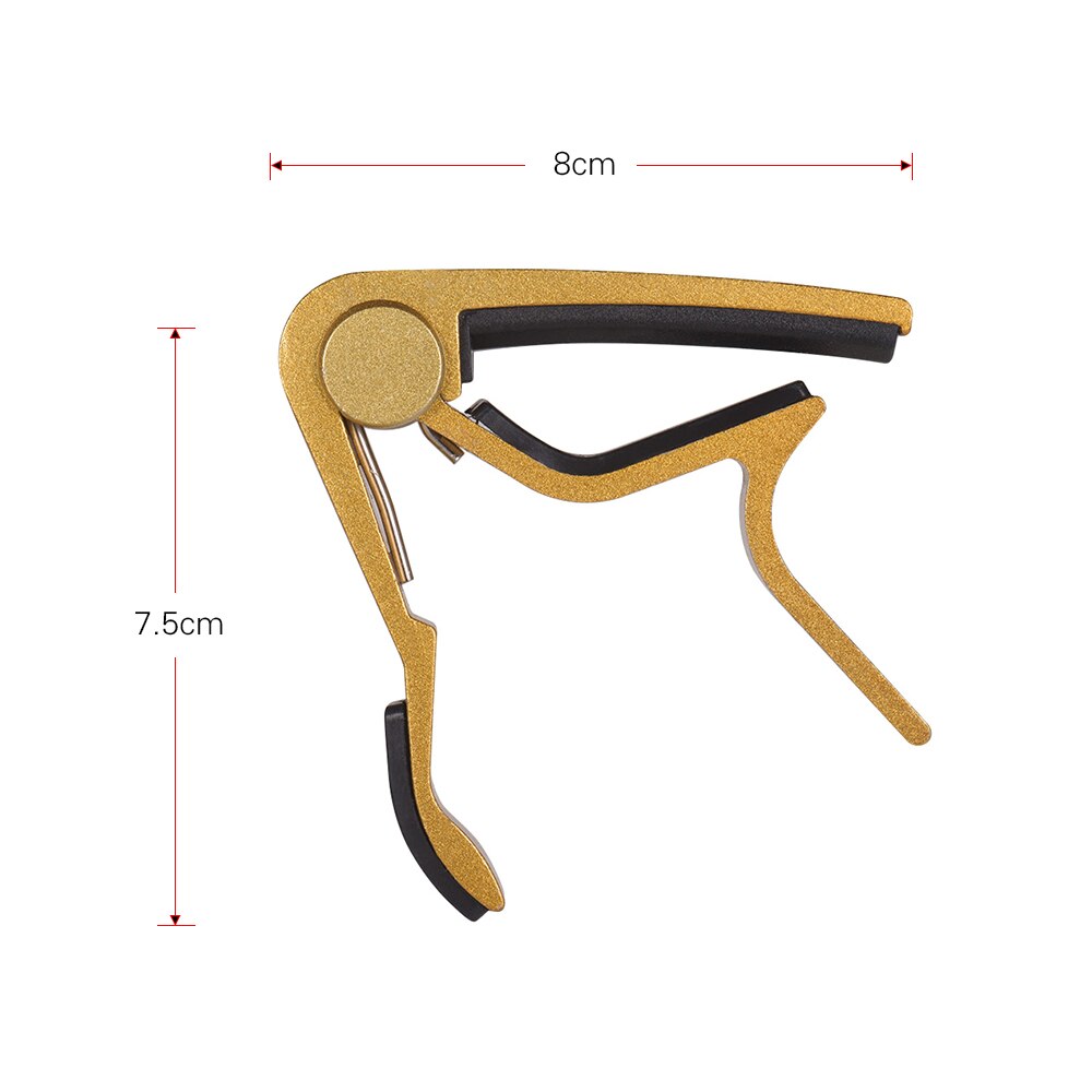 Guitar Capo Clamp Aluminum Alloy Quick Change Single-handed for Acoustic Folk Guitar Bass Ukulele capodaster guitare