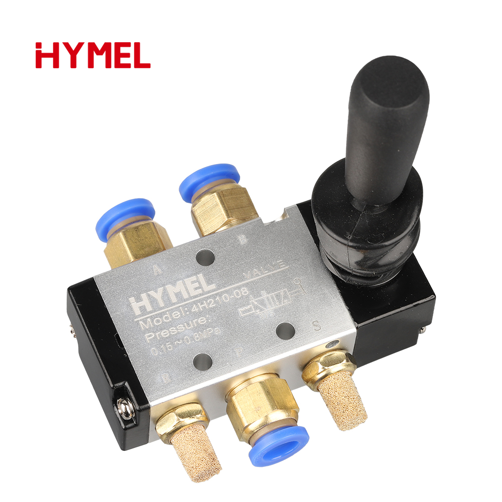 4H210-08 5/2 Way Pneumatic Air Hand Lever Operated Valve Manual Control 2 Position 3 5Port Push-Pull 3H210-08