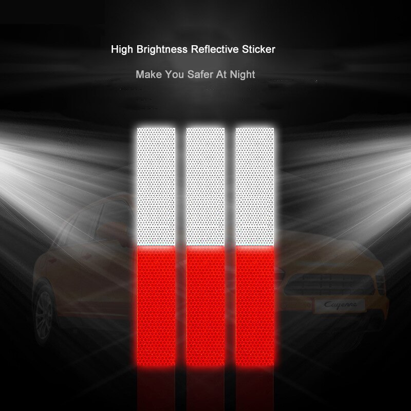 5*30cm 45m Reflection Safety Sticker Reflective Tape Reflective Sticker For Car Seguridad Sticker Reflective Fabri Night Light