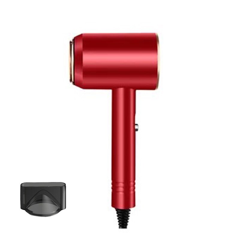 Anion Hair Dryer Xaomi Hair Dryer and Cold Air Adjustment For Hair Drying Home Hair Styling Equipment Tools: red / AU