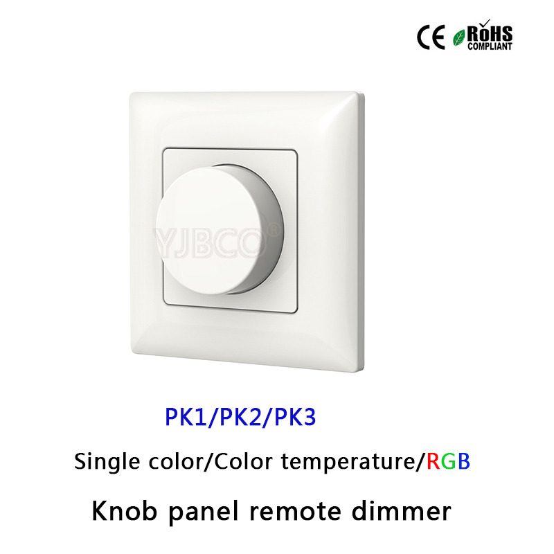 Pk1 Color PK1/PK2/PK3 2.4G Wall mounted Knob panel led dimme... – Vicedeal