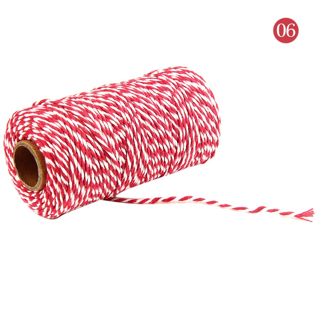 2Mm Diy Macrame Koord Twee Kleuren Katoen Bakers Twine Touw Rustieke Land Ambachten Handgemaakte Accessoires: F