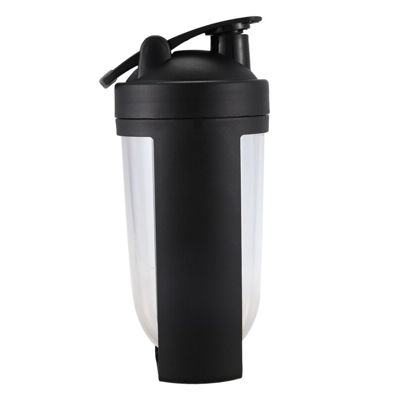 750ml pulver shaker protein shaker flaska stor kapacitet vattenflaska utomhus sport dryck mixer min vattenflaska svart
