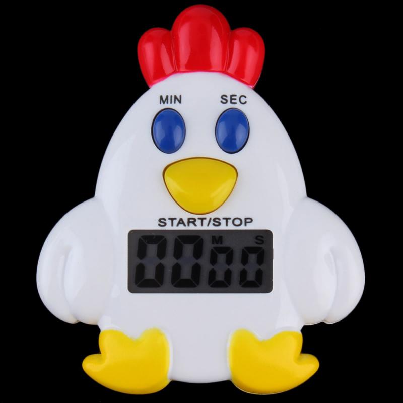 Cute Cartoon Chicken Penguin Type Electronic Timer Kitchen Timer