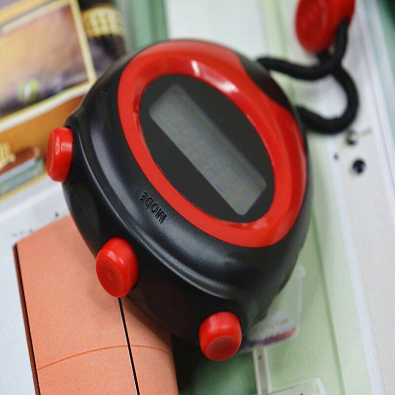 Sports Stopwatch Timer 12 or 24 Hour Calendar Alarm Waterproof Shockproof Handheld Stopwatch for Sports N66