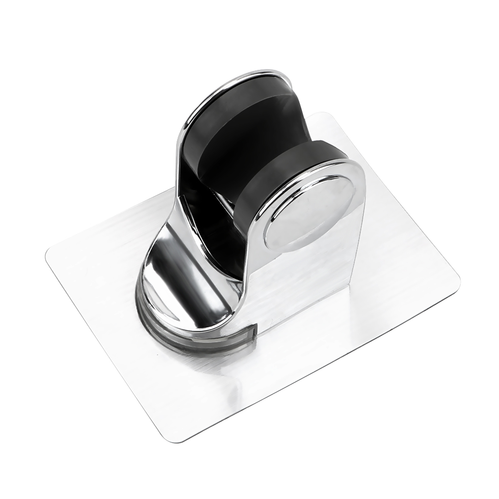 Supporto per soffione doccia gancio per doccia da bagno punzone regolabile supporto per doccia gratuito supporto a parete base per soffione doccia senza cuciture: A genere