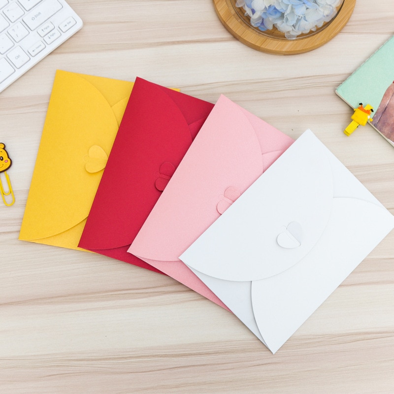 Retro Liefde Brief Aftrek Envelop Creatieve Romantische Liefdesbrief Envelop Verdikking 250 Gram Parel Envelop Tas 10 stks/partij