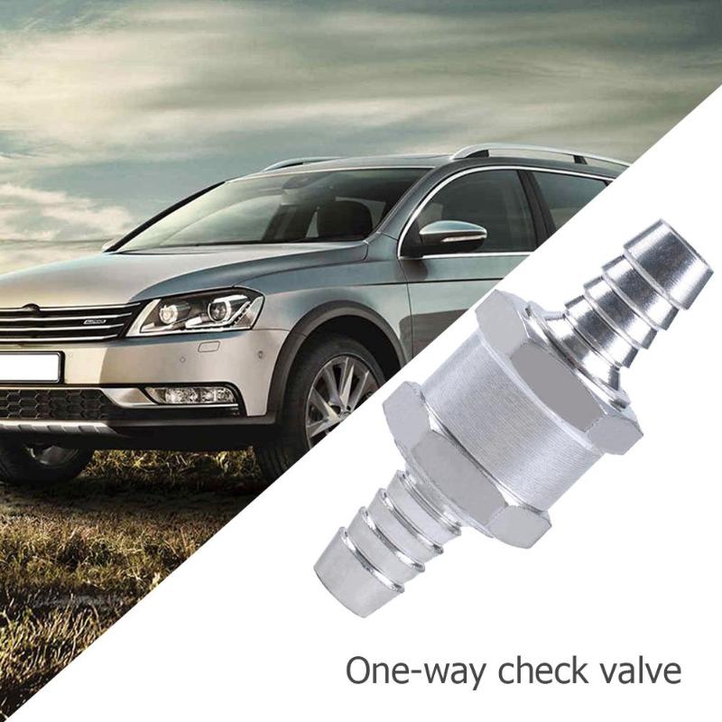 Aluminum Alloy Fuel One Way Check Valve for Carb+2pcs Spring Hose Clamps Aluminum Alloy Fuel One Way Check Valve for Carb