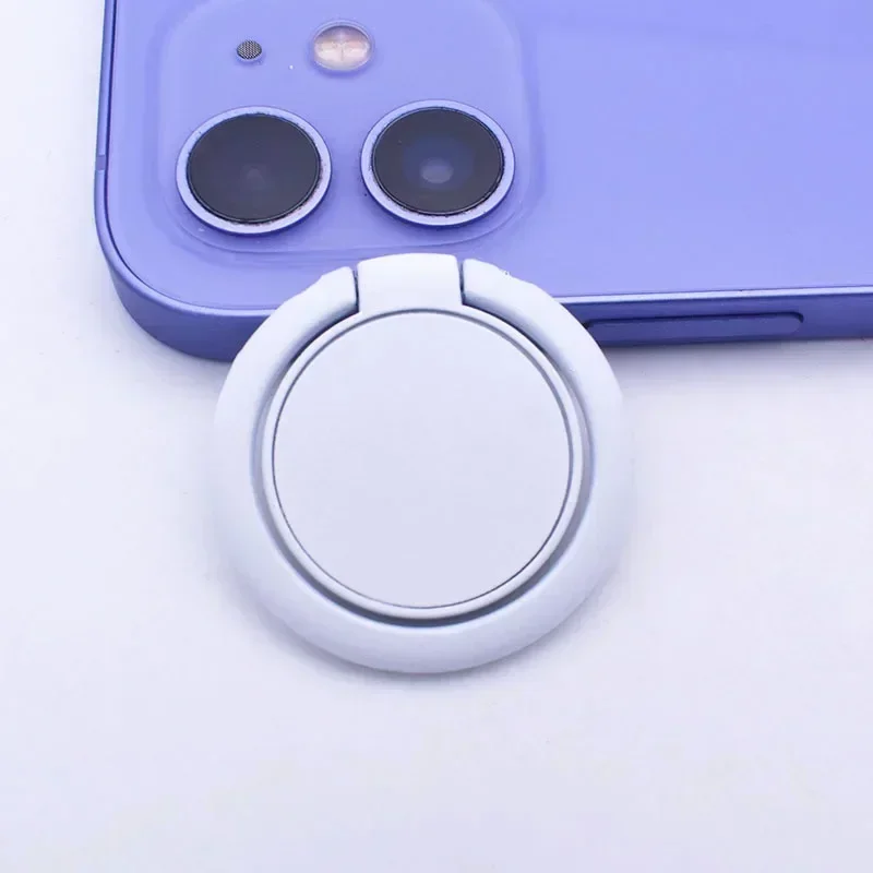 Macaron Effen Kleur Telefoon Ring Gesp Houder Mobiele Telefoon Standhouder Telefoon Grip Mobiele Telefoon Accessoires Telefoon Ring Houder: WHITE