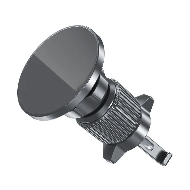 Soporte magnético para teléfono de coche, soporte magnético fuerte para ventilación, navegación, soporte Universal para teléfono móvil con Clip, soporte para teléfono móvil para coche: Negro