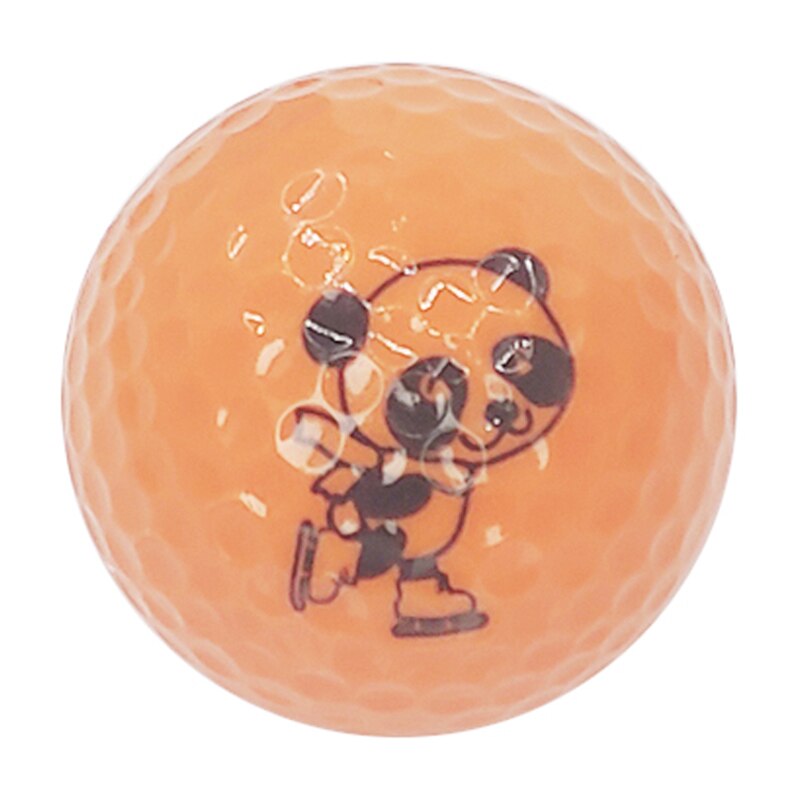 Golfbold smil farverige træningsbolde til børn drenge piger panda bold eneste plantar massage bolde 1pc golfbold 6 slags: C
