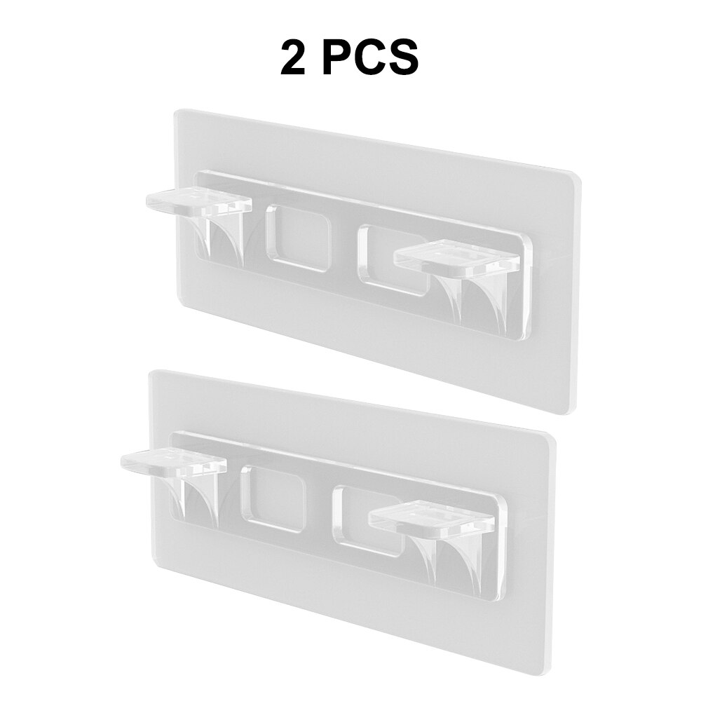 Itseliimautuvat hyllyn tukitapit muovikaappi kaappi hyllytuki klipsi rei'itysvapaa seinäripustin tarra keittiön kylpyhuoneeseen: Tyyppi 2 kpl