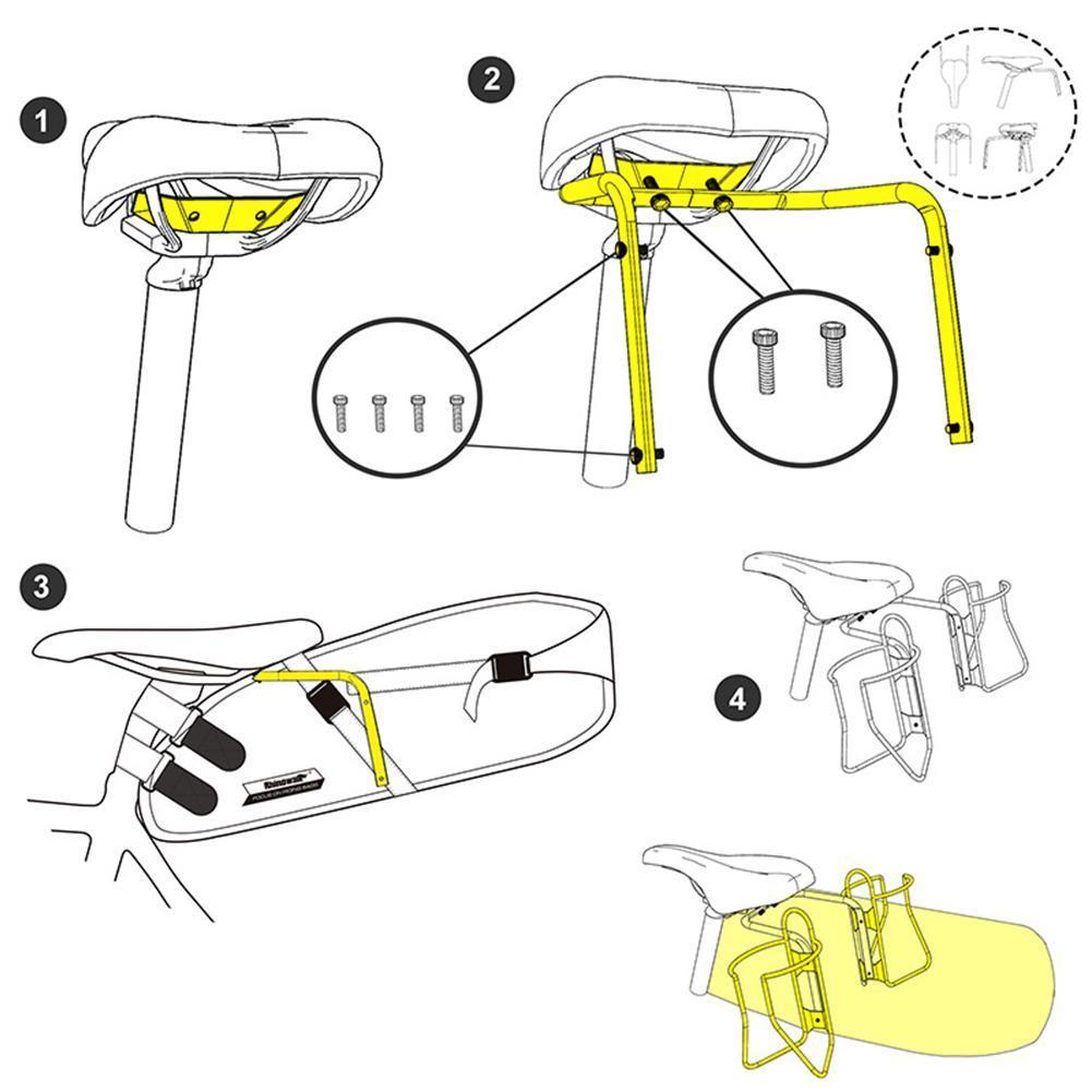 Rhinowalk Bike Saddle Stabilizer Bracket Rear Bicy... – Grandado