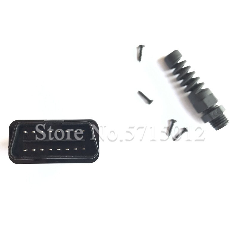 Connecteur automobile de voiture, prise OBD-II, 16 trous, OBDII mâle, OBD2, OBD2