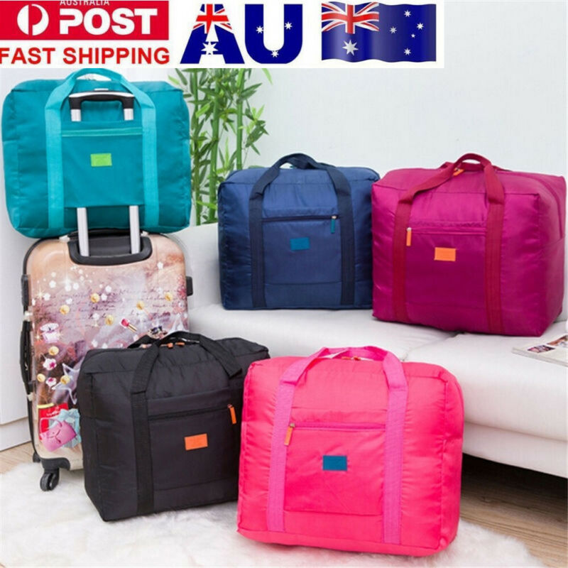 Foldable Waterproof Travel Luggage Bag Sport Duffle Holdall Handbag Flight Bag Clothes Storage Organizer Carry On Duffle Bag